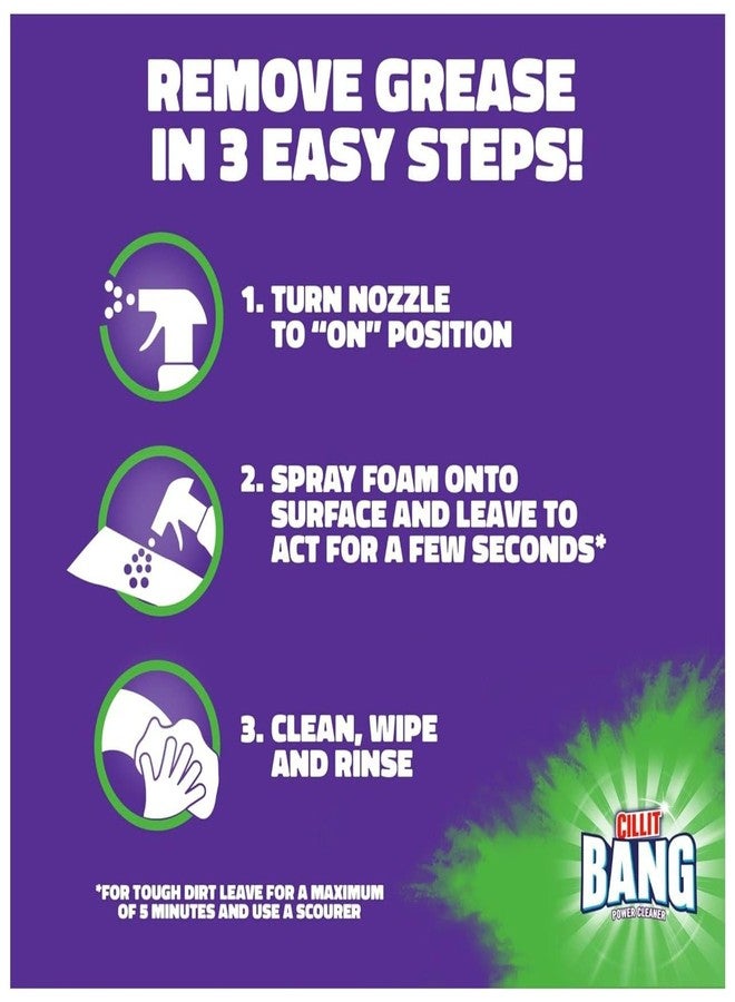 Cillit Bang Burnt On Degreaser l Removes Food Stains, Dirt & Grease l Size: 750ml (1 x 750ml) - Image 5